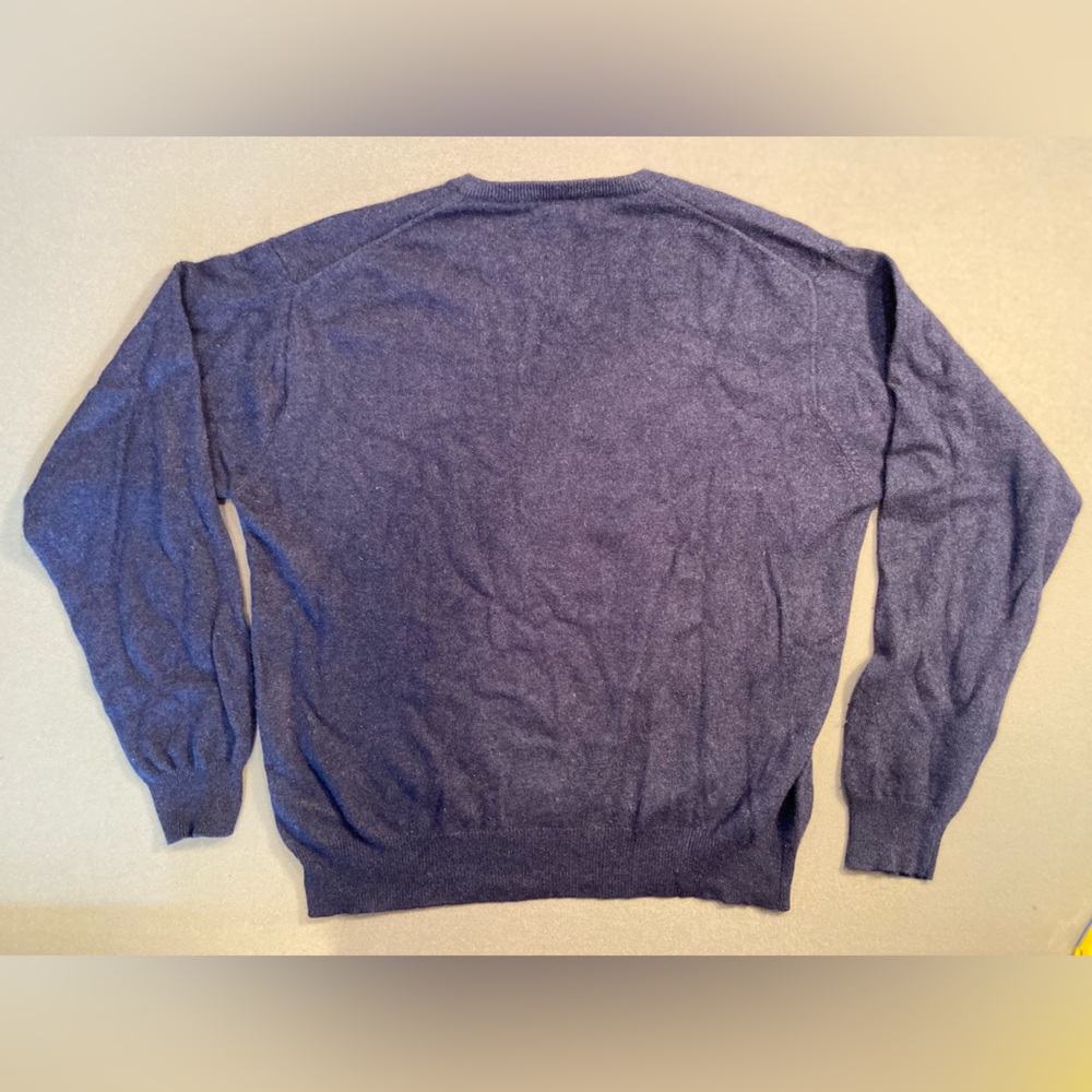 Barney’s Blue Cashmere Men’s V Neck Sweater. Great Condition. Size XL‎ - Picture 4 of 4